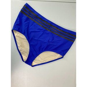 Cacique swim women's plus size 18 blue‎ high rise mesh panel swim bottoms